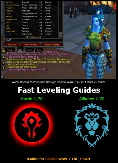 Joana's Classic WoW Speed Leveling Guides