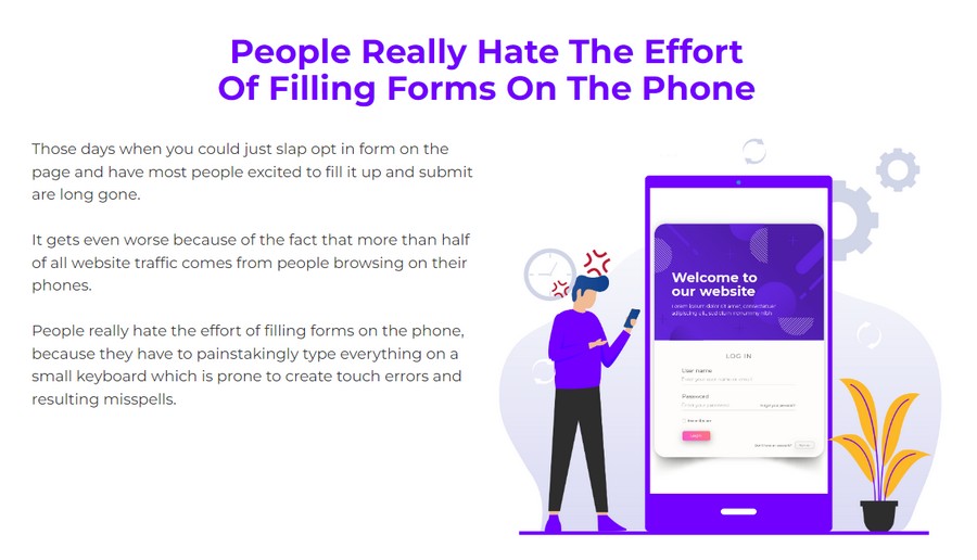 People Hate The Effort Of Filling Forms On Mobile Phone...